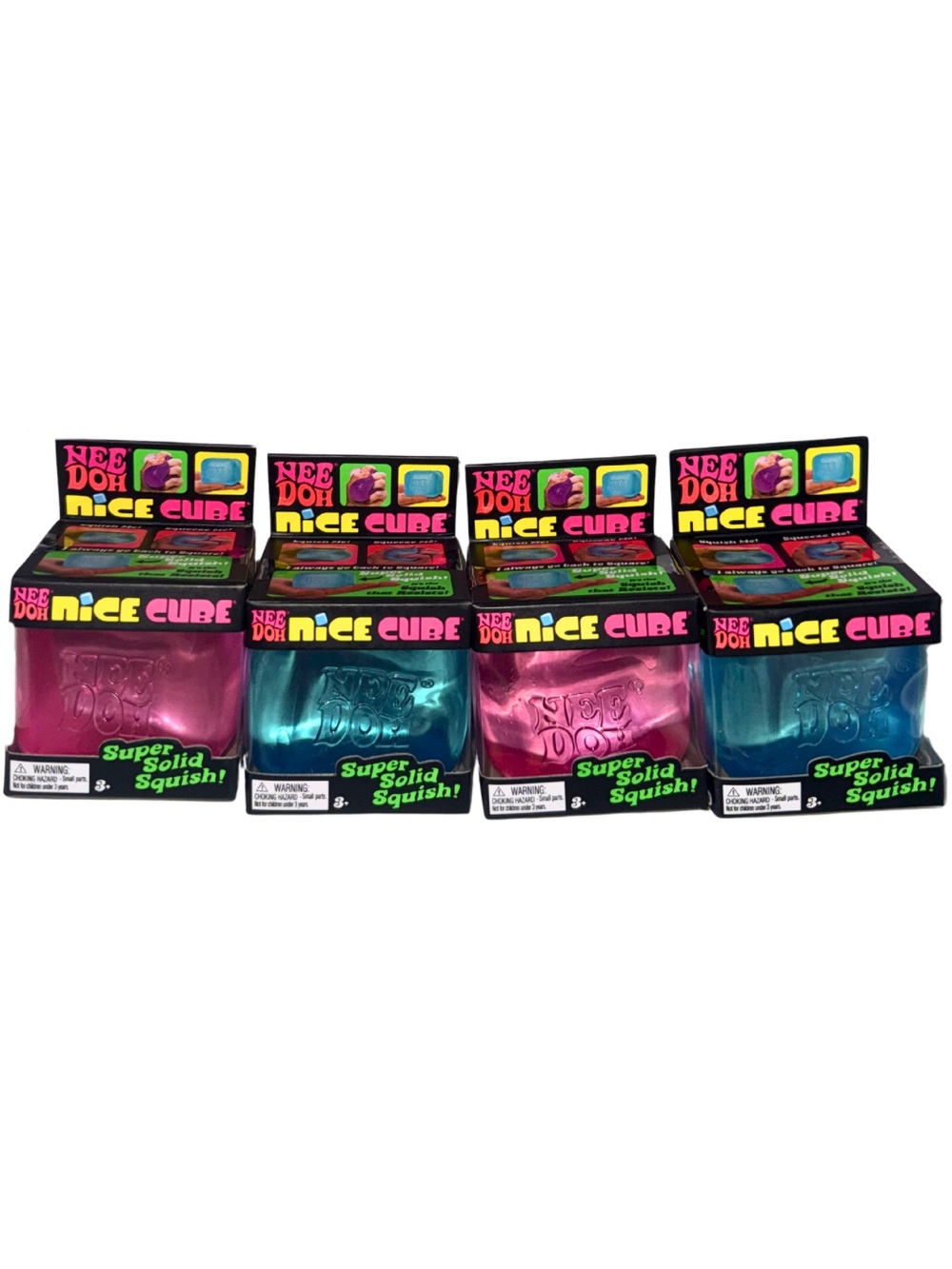 Authentic NeeDoh Nice Cube - Pink & Blue (SOLD SEPARATELY)